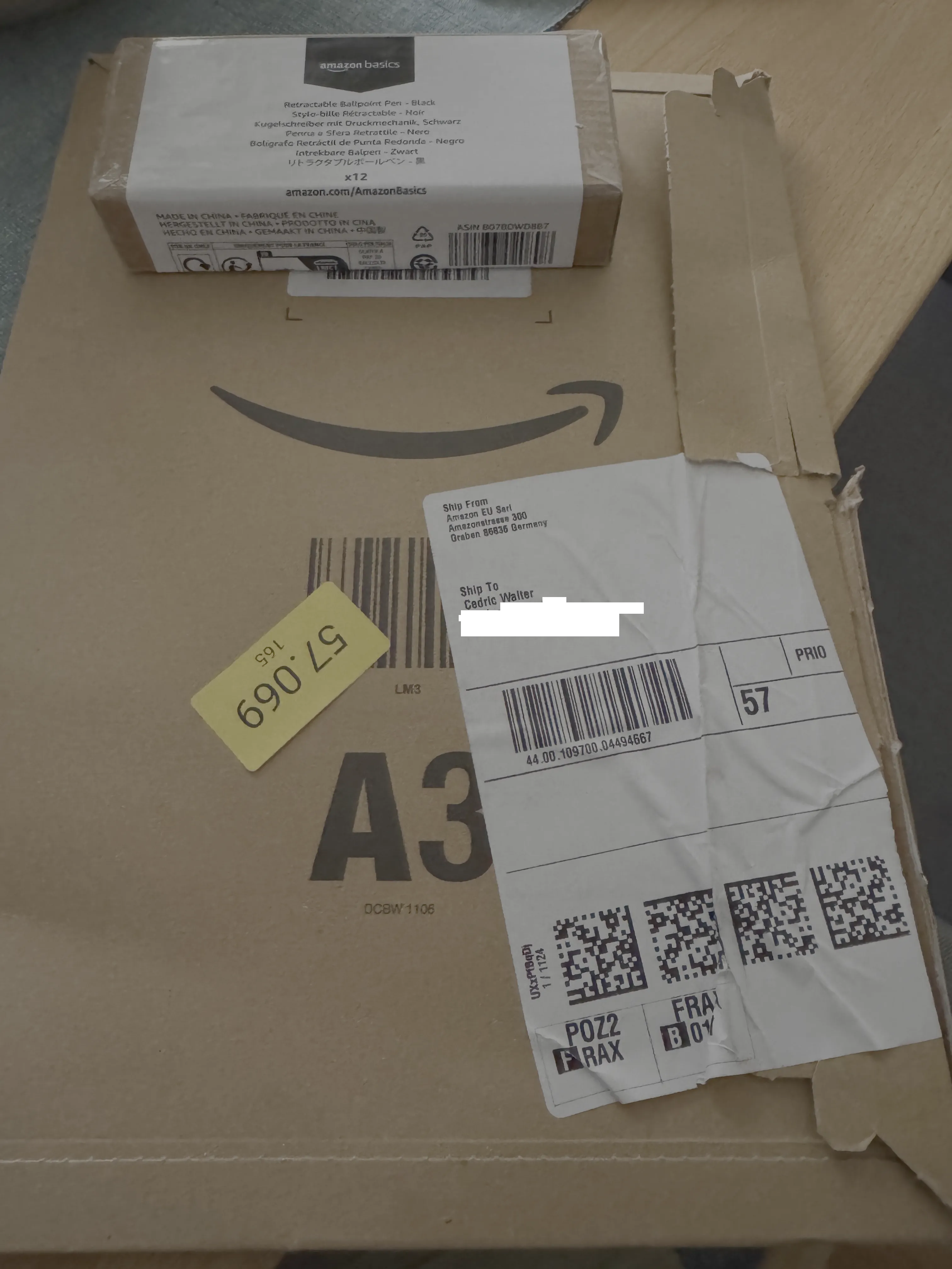 Amazon basic pens unwanted packages